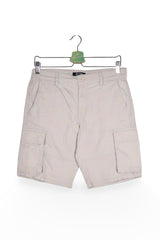 Pantaloni scurți - ONLY&SONS bej deschis din bumbac cu buzunare cargo – S – Bărbați - fata
