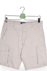 Pantaloni scurți - ONLY&SONS bej deschis din bumbac cu buzunare cargo – S – Bărbați - detaliu