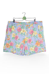 Pantaloni baie - RALPH LAUREN albaștri deschiși cu imprimeu floral multicolor – XXL – Bărbați - fata