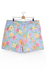 Pantaloni baie - RALPH LAUREN albaștri deschiși cu imprimeu floral multicolor – XXL – Bărbați - spate