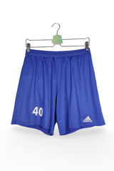 Pantaloni scurți - Adidas albaștri sport cu croială lejeră – L – Bărbați - fata