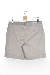 Pantaloni scurți - BRAX gri deschis din bumbac cu croială lejeră – XL – Femei - spate