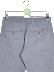 Pantaloni JACK&JONES gri mărime M detaliu material și croială second-hand premium