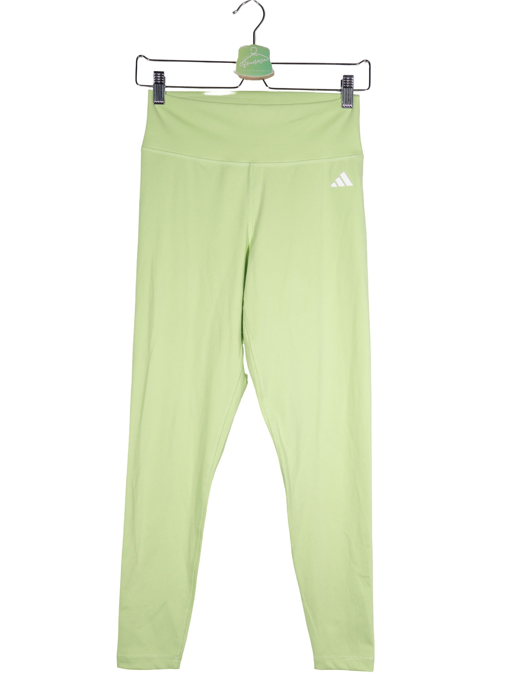Colanti adidas verde deschis mărime M vedere din față second-hand premium