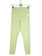 Colanti adidas verde deschis mărime M vedere din față second-hand premium