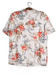Cămașă C&A alb crem cu imprimeu floral – XL – Femei - imagine 3