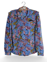 Cămașă Vintage multicolor cu imprimeu grafic – M – Femei - imagine 1