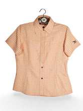 Cămașă SALEWA portocaliu pastel cu carouri – L – Femei - imagine 1