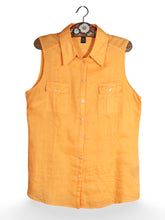 Cămașă H&M portocaliu din in – XL – Femei - imagine 1