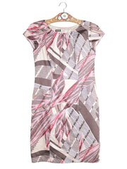 Rochie Gerry Weber bej, roz, maro, alb mărime L vedere din față second-hand premium