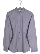 Camasa Premium by Jack & Jones bleumarin cu micro-model alb mărime M vedere din față second-hand premium