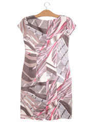 Rochie Gerry Weber bej, roz, maro, alb mărime L vedere din spate second-hand premium