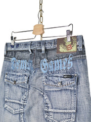 Blugi 2/3 Vintage - marimea L - Femei