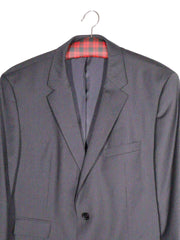 Sacou BOSS Hugo Boss gri antracit cu dungi fine – L – Bărbați - imagine 2