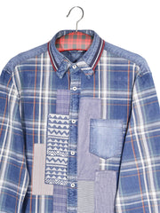 Cămașă Desigual cu patchwork si carouri – L – Bărbați - imagine 2