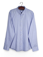 Cămașă Jake's albastră cu interior în carouri – XL – Bărbați