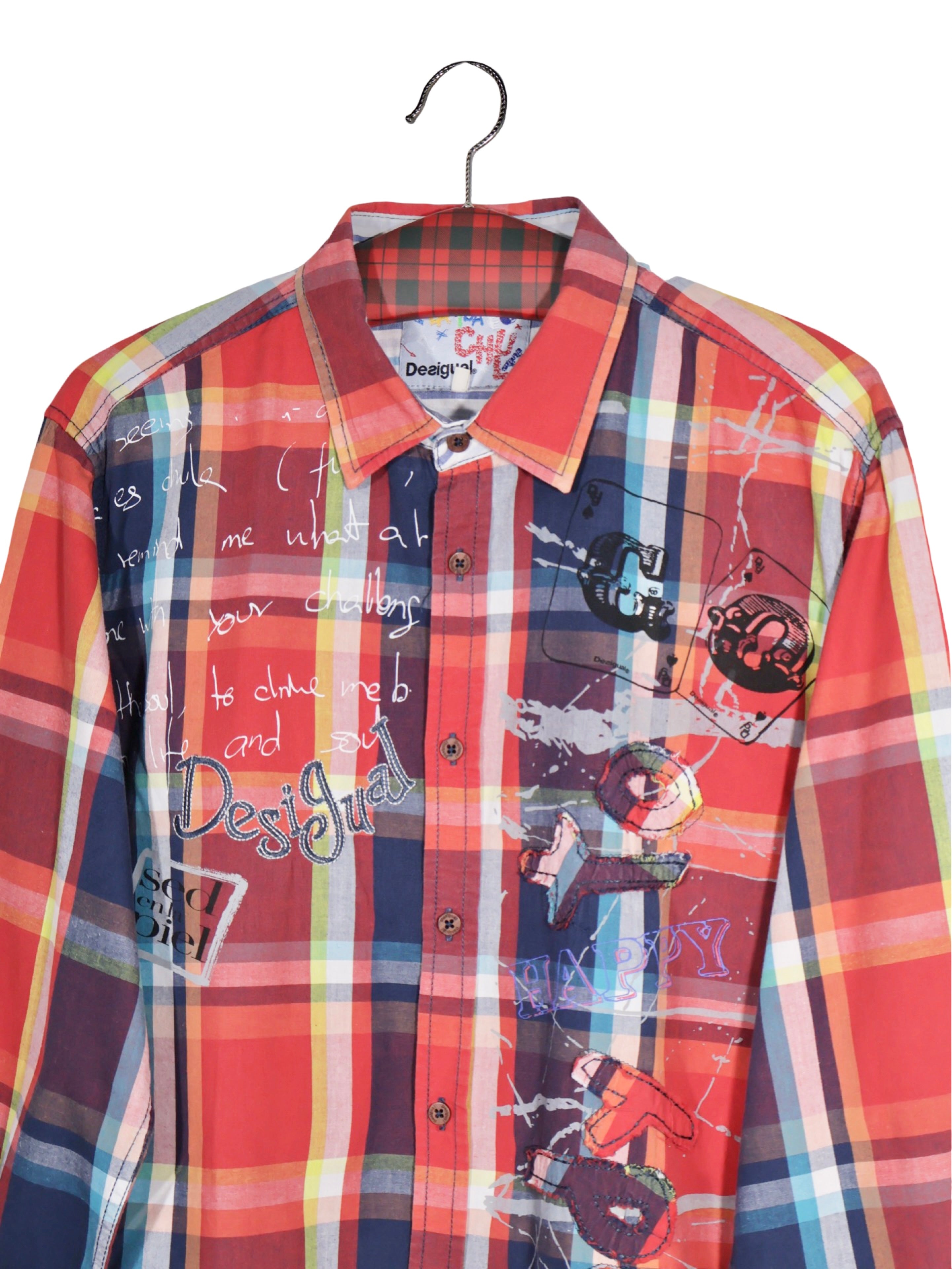 Cămașă Desigual multicolor cu imprimeu grafic – L – Bărbați - imagine 2
