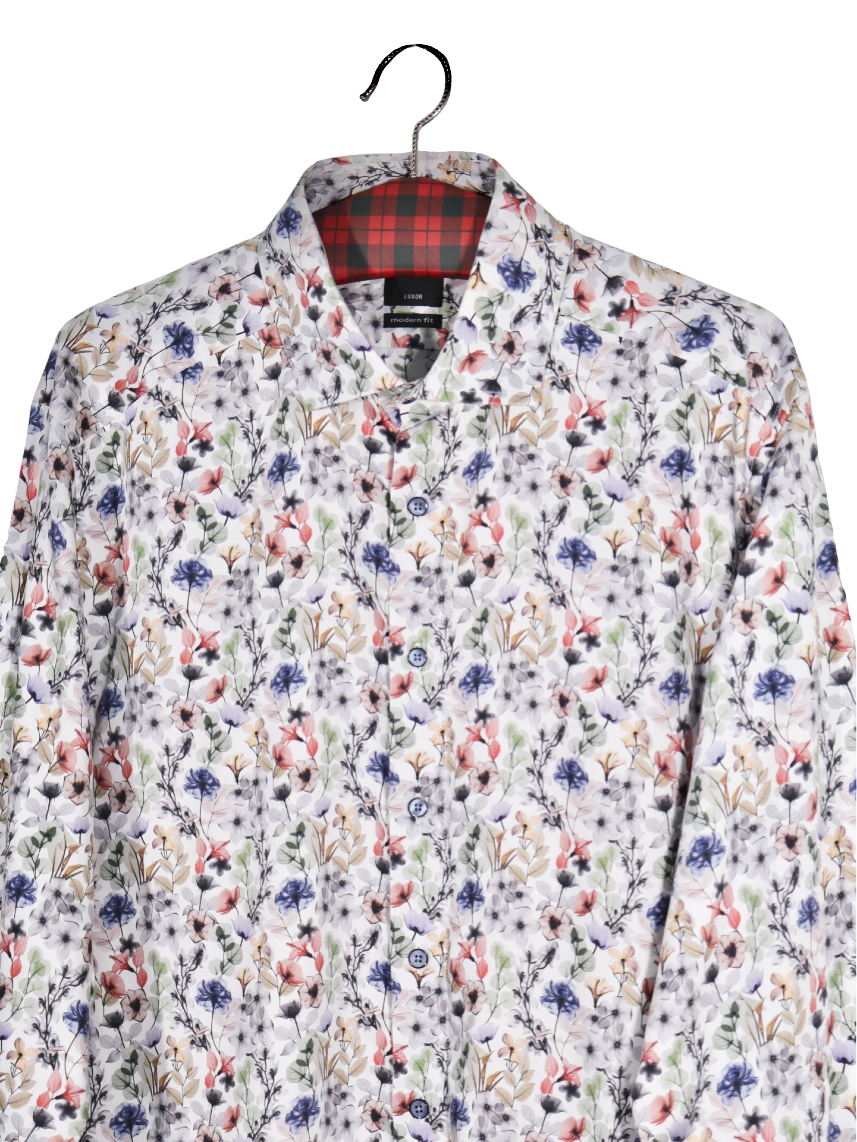 Cămașă OLYMP alb cu imprimeu floral – XL – Bărbați - imagine 2