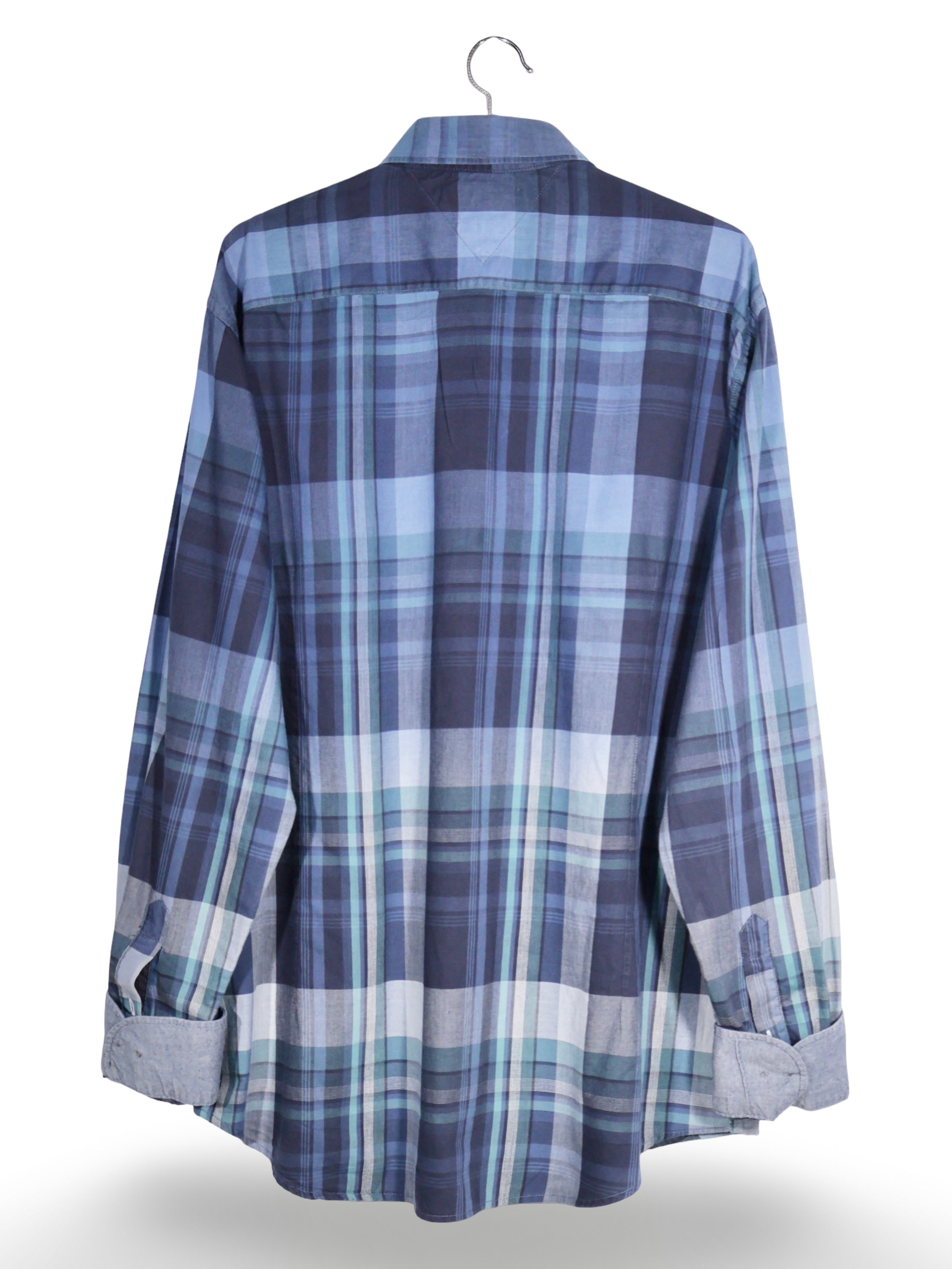 Cămașă Tommy Hilfiger cu carouri albastre – XL – Bărbați - imagine 3