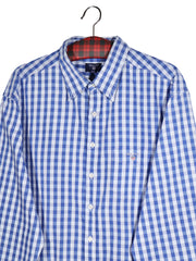 Cămașă Gant alb-albastră in carouri – XXL – Bărbați - imagine 2