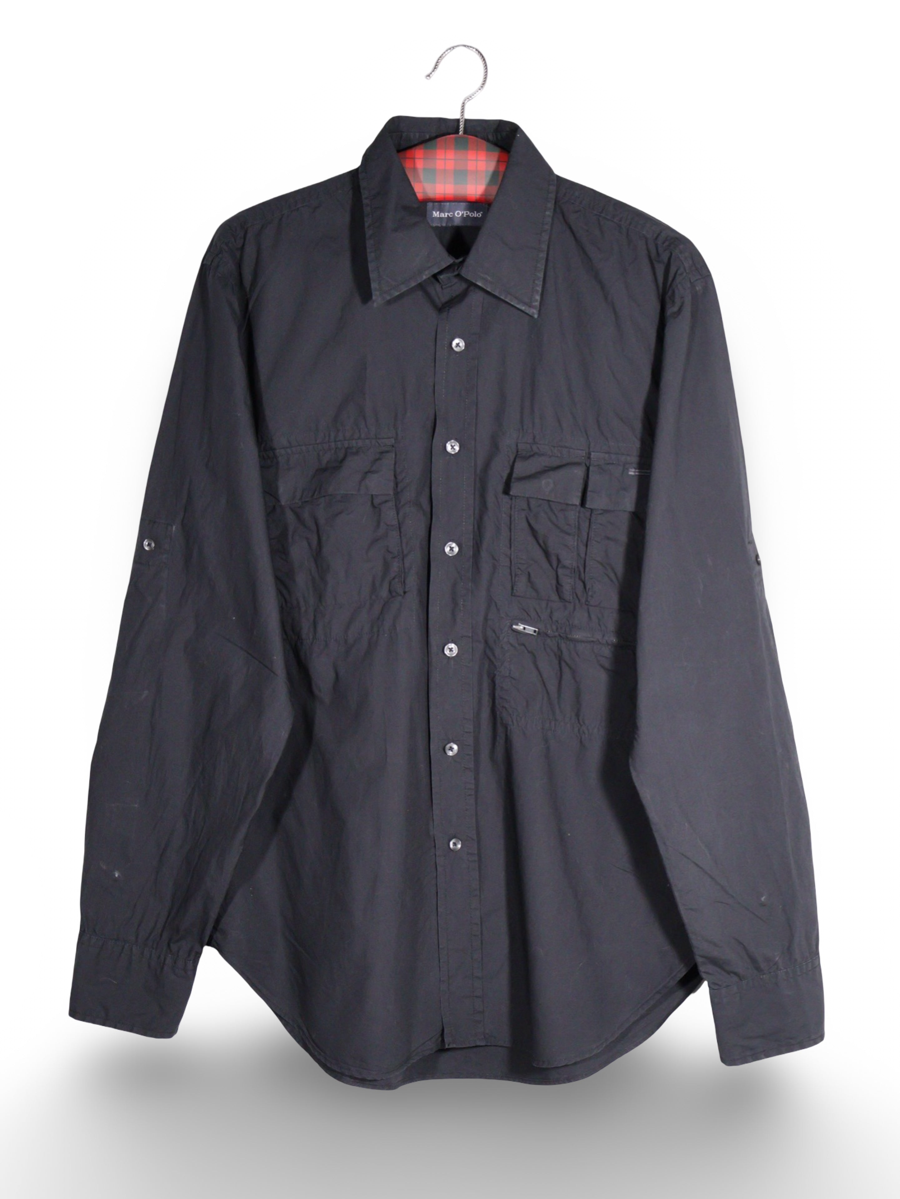Cămașă Marc O'Polo neagra cu interior cadrilat – L – Bărbați - imagine 1