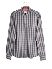 Cămașă Wrangler gri cu carouri – M – Bărbați - imagine 1