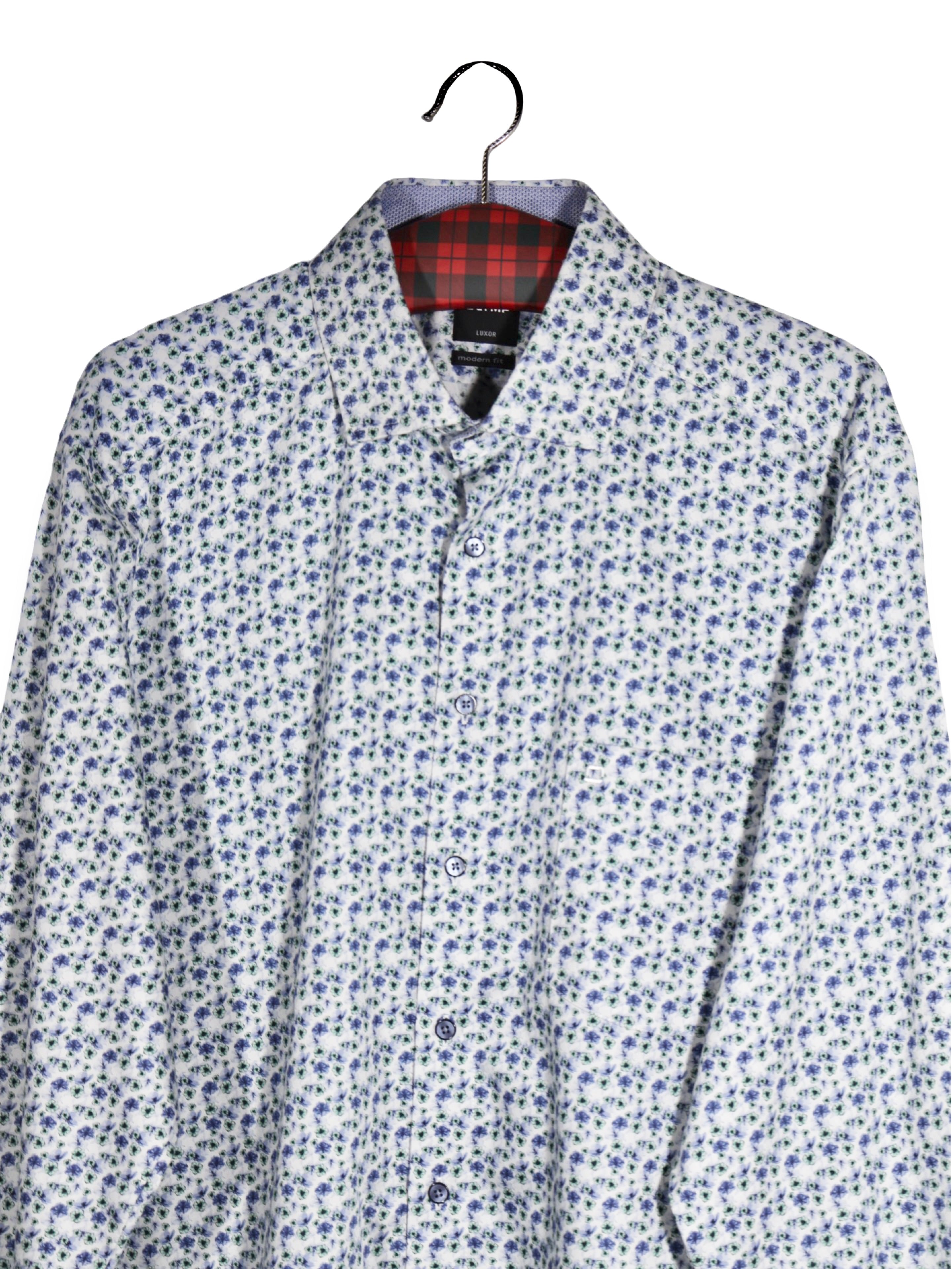 Cămașă OLYMP alb cu imprimeu floral – XL – Bărbați - imagine 2