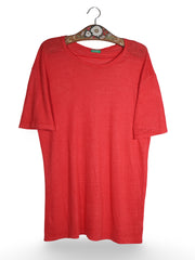 Tricou Benetton roșu din 100%in – M – Femei - imagine 1