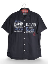 Cămașă Camp David neagra cu imprimeu grafic – M – Bărbați - imagine 1