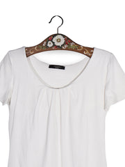 Tricou Max Mara alb cu decolteu amplu – M – Femei - imagine 2