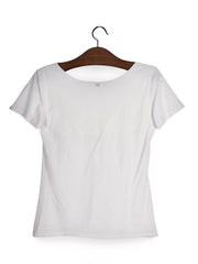 Tricou Max Mara alb cu decolteu amplu – M – Femei - imagine 3