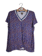 Tricou Lee albastru cu imprimeu geometric – XL – Femei - imagine 1