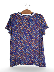Tricou Lee albastru cu imprimeu geometric – XL – Femei - imagine 3