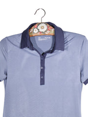 Tricou Under Armour cu dungi fine si guler contrastant – XS – Femei - imagine 2
