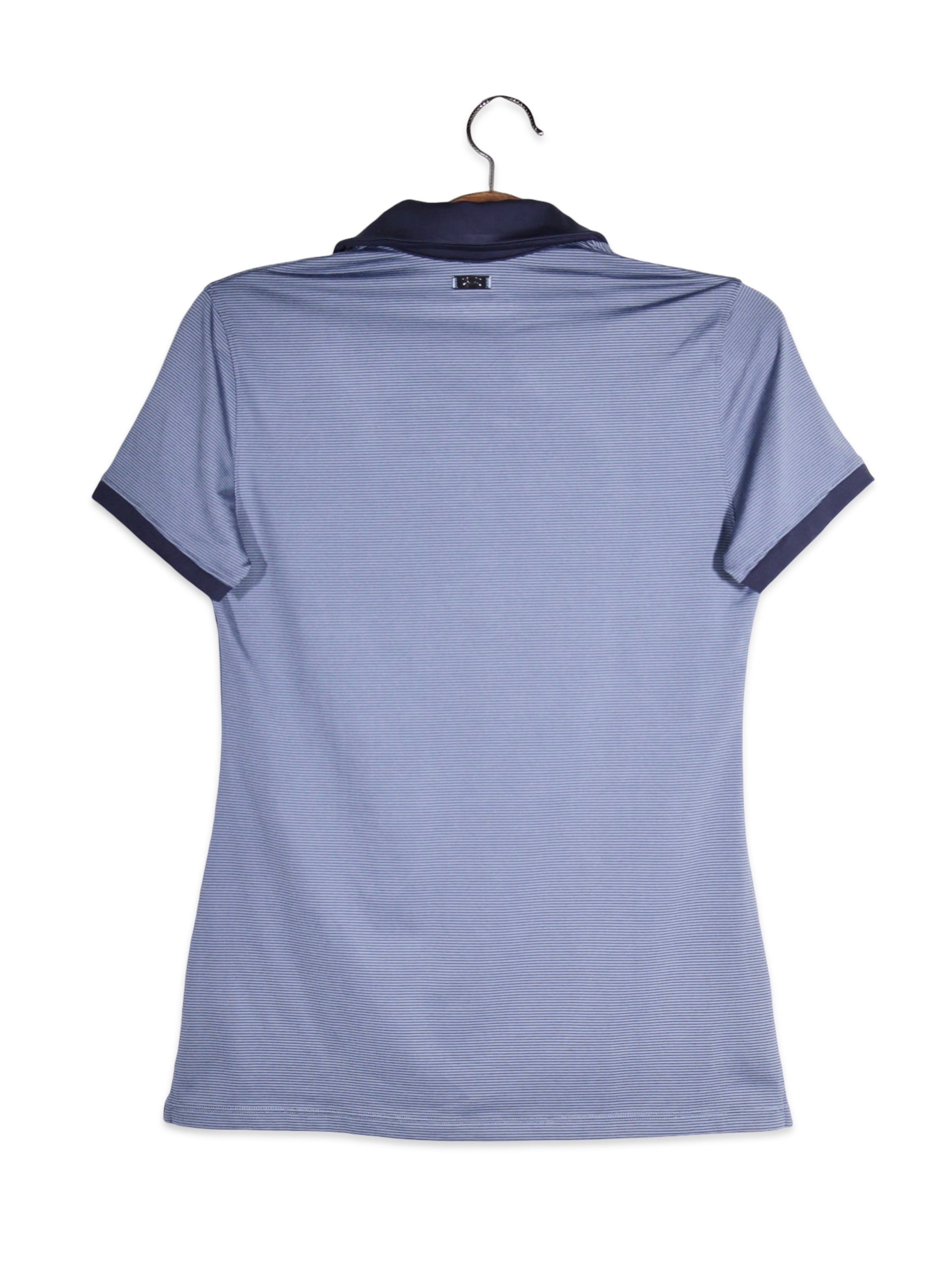 Tricou Under Armour cu dungi fine si guler contrastant – XS – Femei - imagine 3