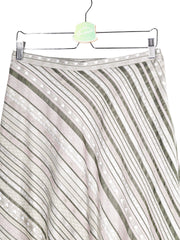 Fustă Vintage cu imprimeu geometric in dungi – M – Femei - imagine 2
