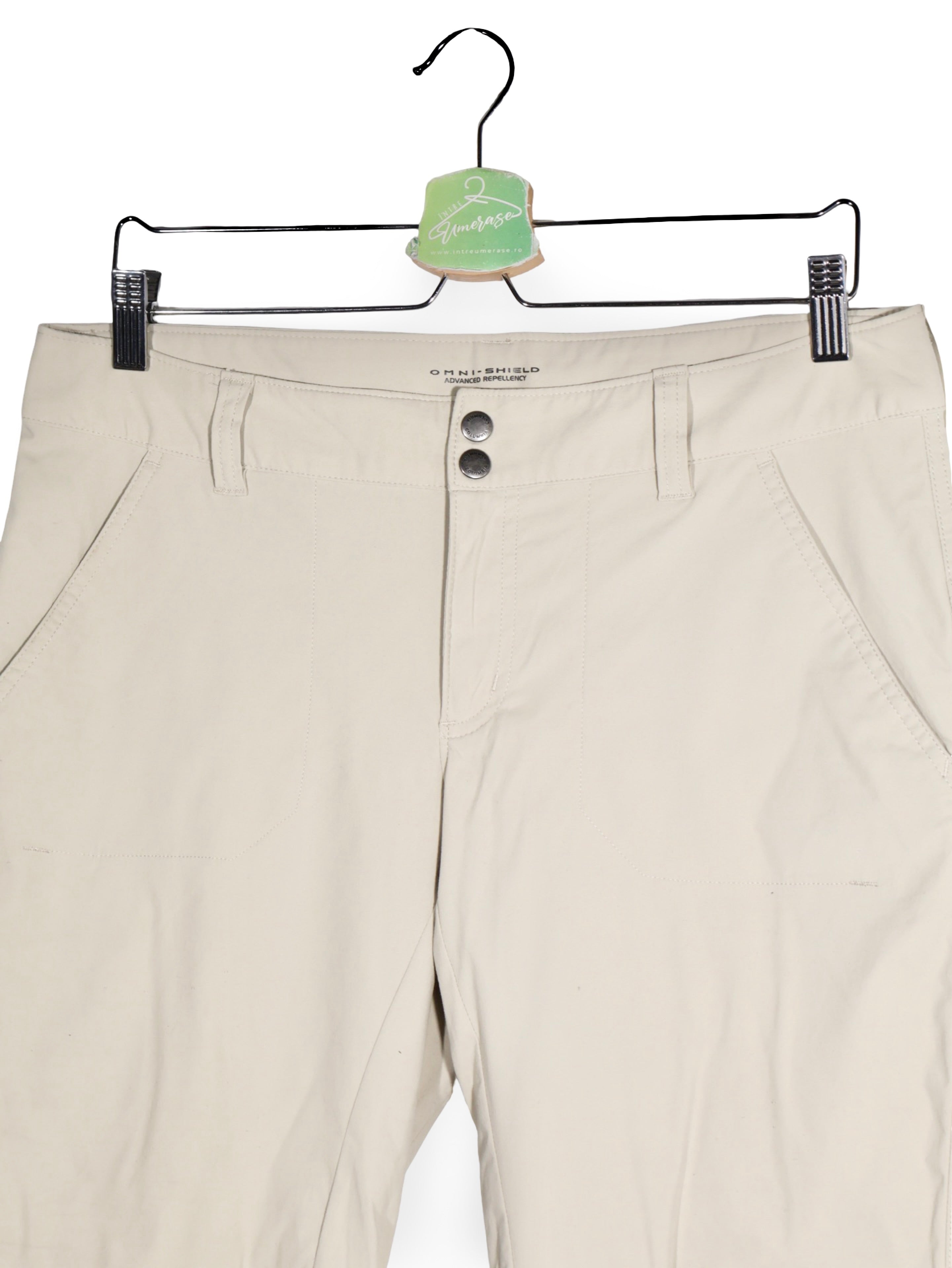 Pantaloni scurți Columbia bej deschis cu finisaj tehnic – L – Femei - imagine 2