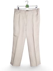 Pantaloni Alte branduri bej deschis cu croială dreaptă – L – Femei - imagine 1
