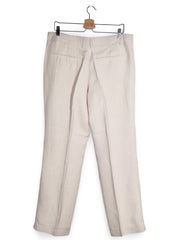 Pantaloni Alte branduri bej deschis cu croială dreaptă – L – Femei - imagine 3
