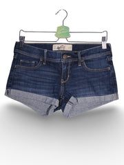 Blugi Hollister din denim cu mansete intoarse – S – Femei - imagine 1