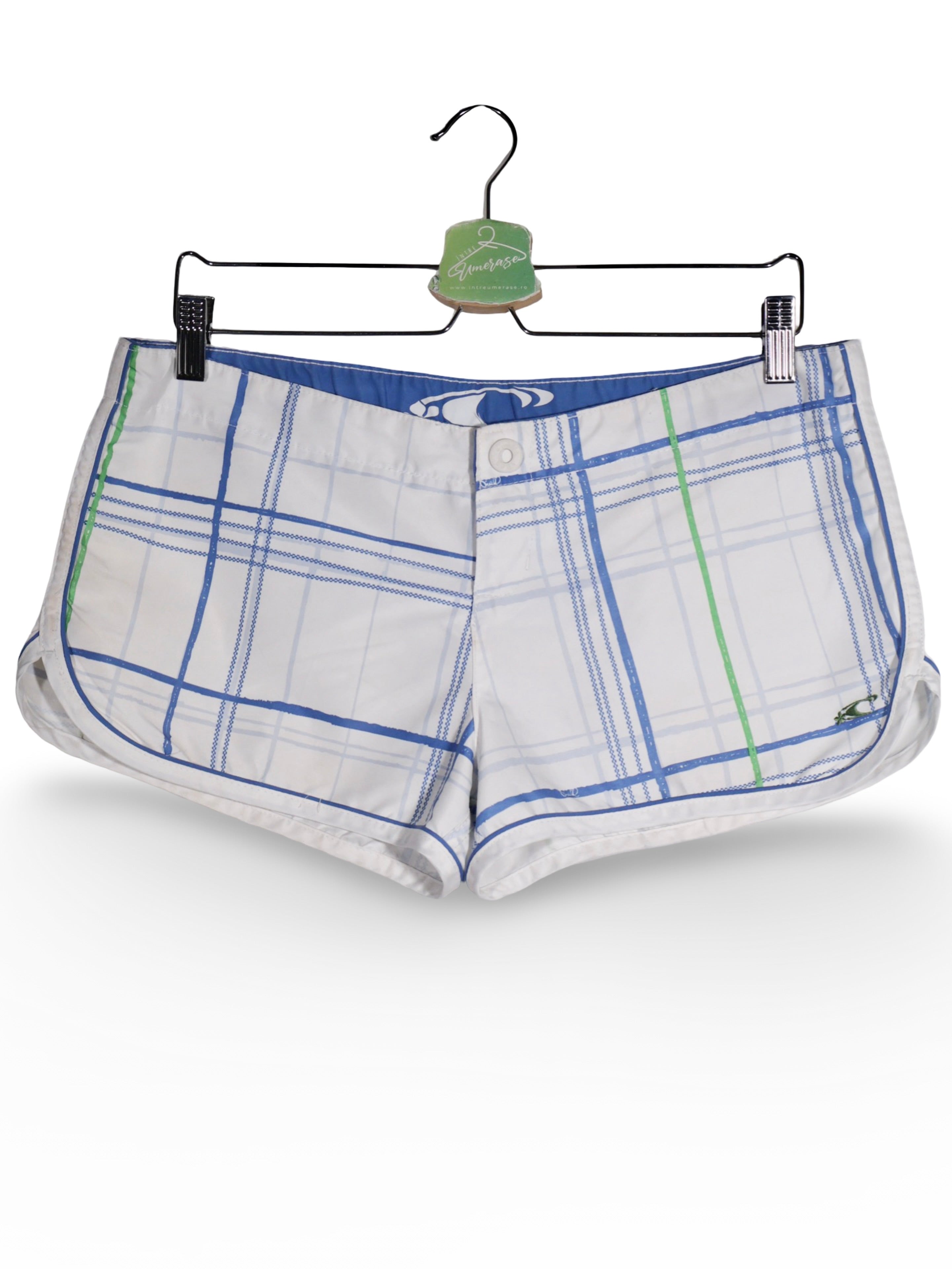Pantaloni O'Neill alb cu imprimeu tartan – M – Femei - imagine 1