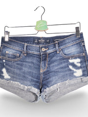 Blugi Hollister albastru cu aspect uzat – S – Femei - imagine 2