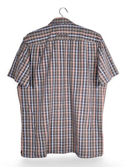 Cămașă Camel carouri multicolore cu buzunare duble – L – Bărbați - imagine 3