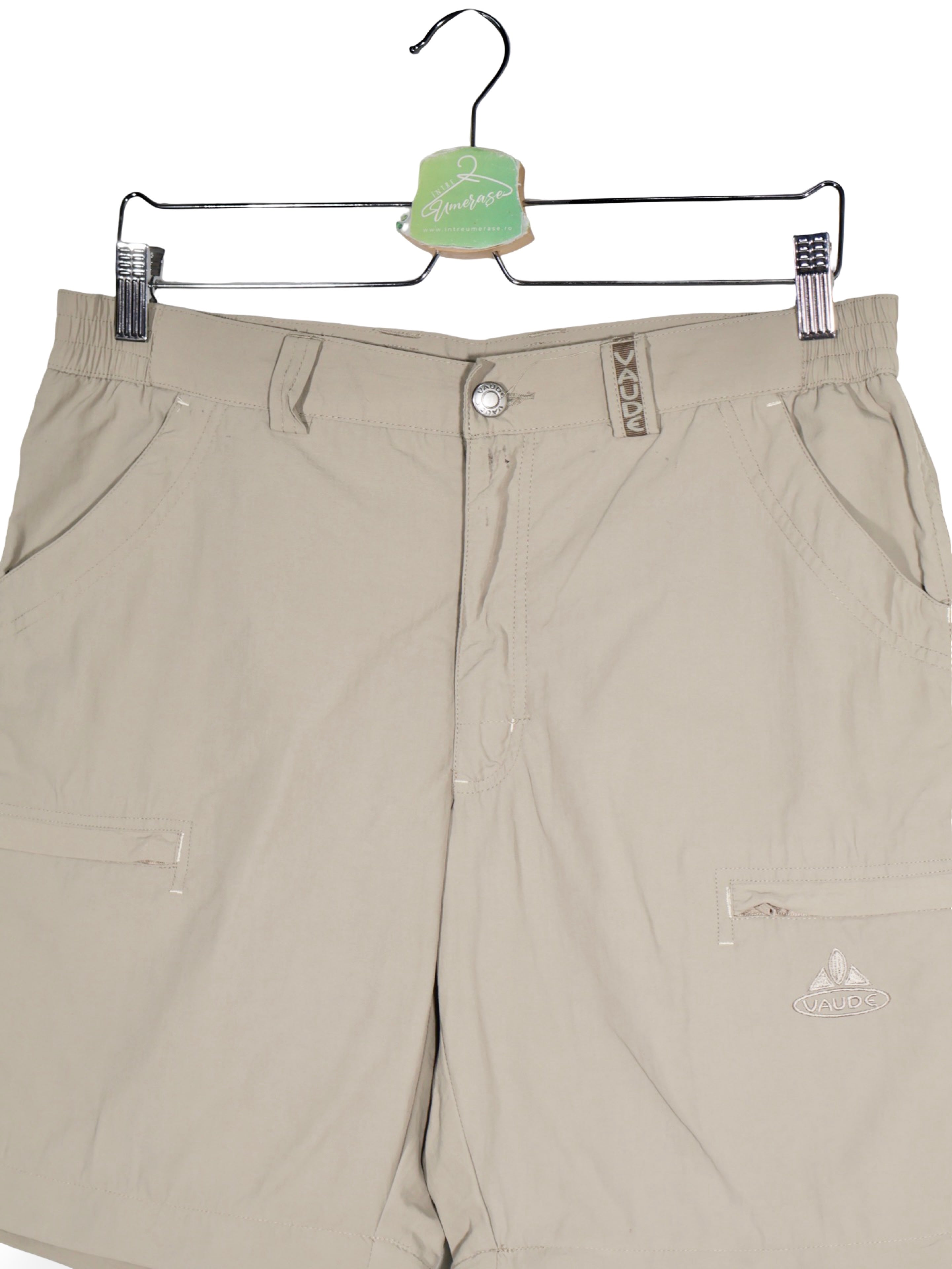 Pantaloni scurți - Vaude cargo bej din poliamida – S – Bărbați - fata