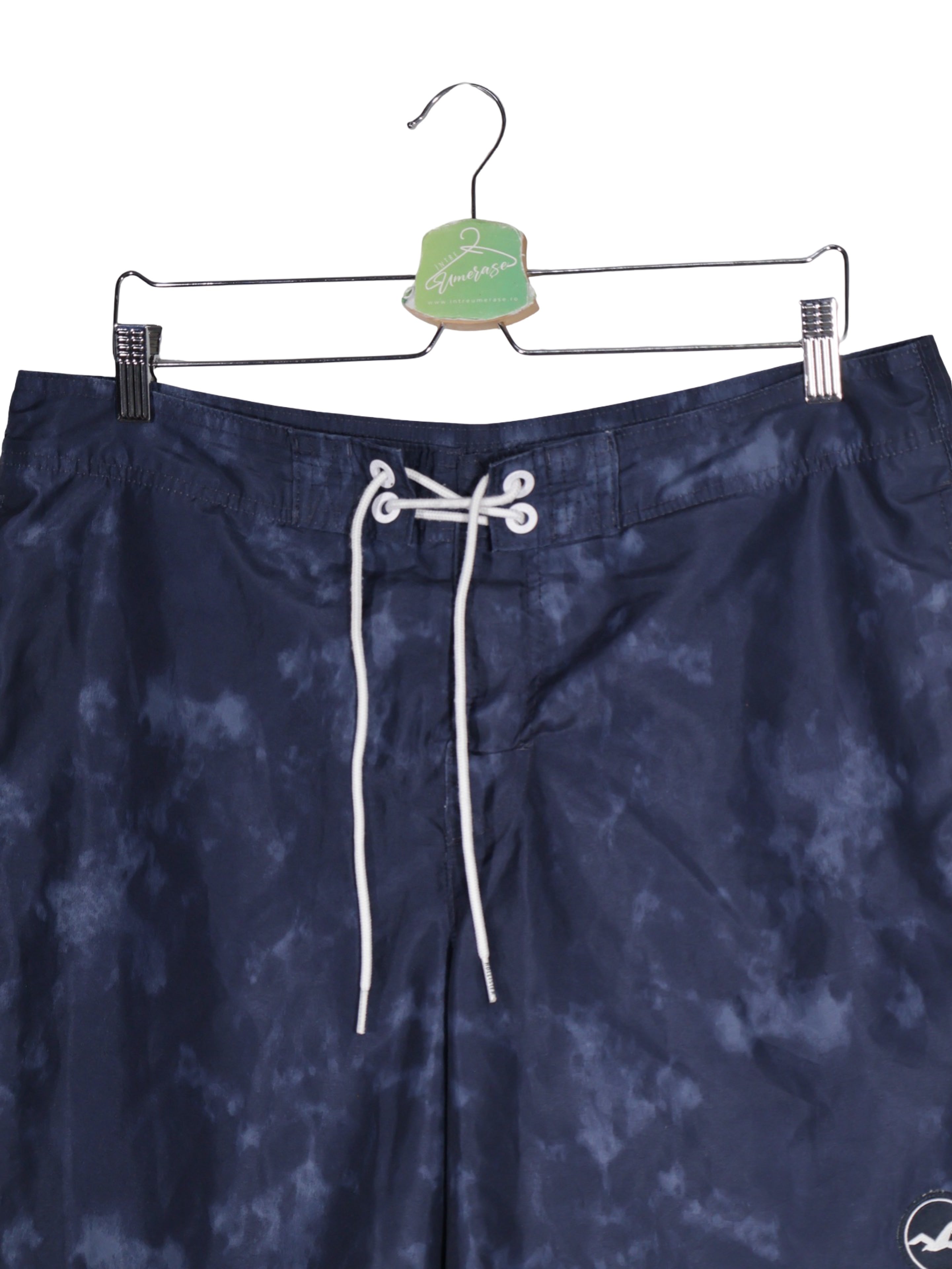 Pantaloni scurți - Hollister bleumarin cu efect tie-dye – XL – Bărbați - detaliu