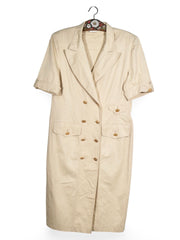 Rochie - Escada rochie-safari bej din bumbac – L – Femei - fata