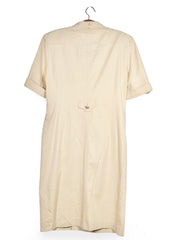 Rochie - Escada rochie-safari bej din bumbac – L – Femei - spate