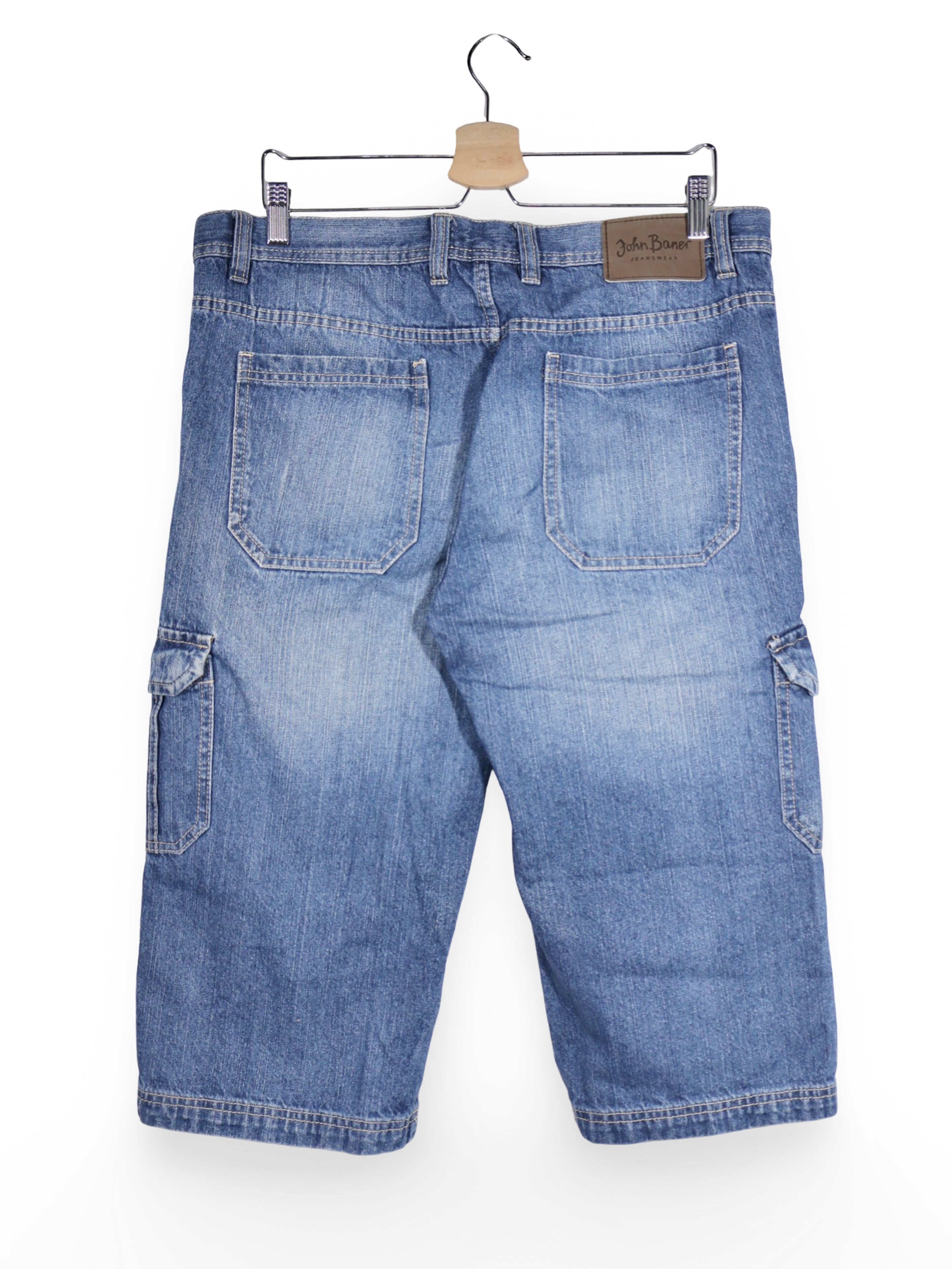 Pantaloni 2/3 John Baner albastru denim spalacit – L – Bărbați - imagine 3