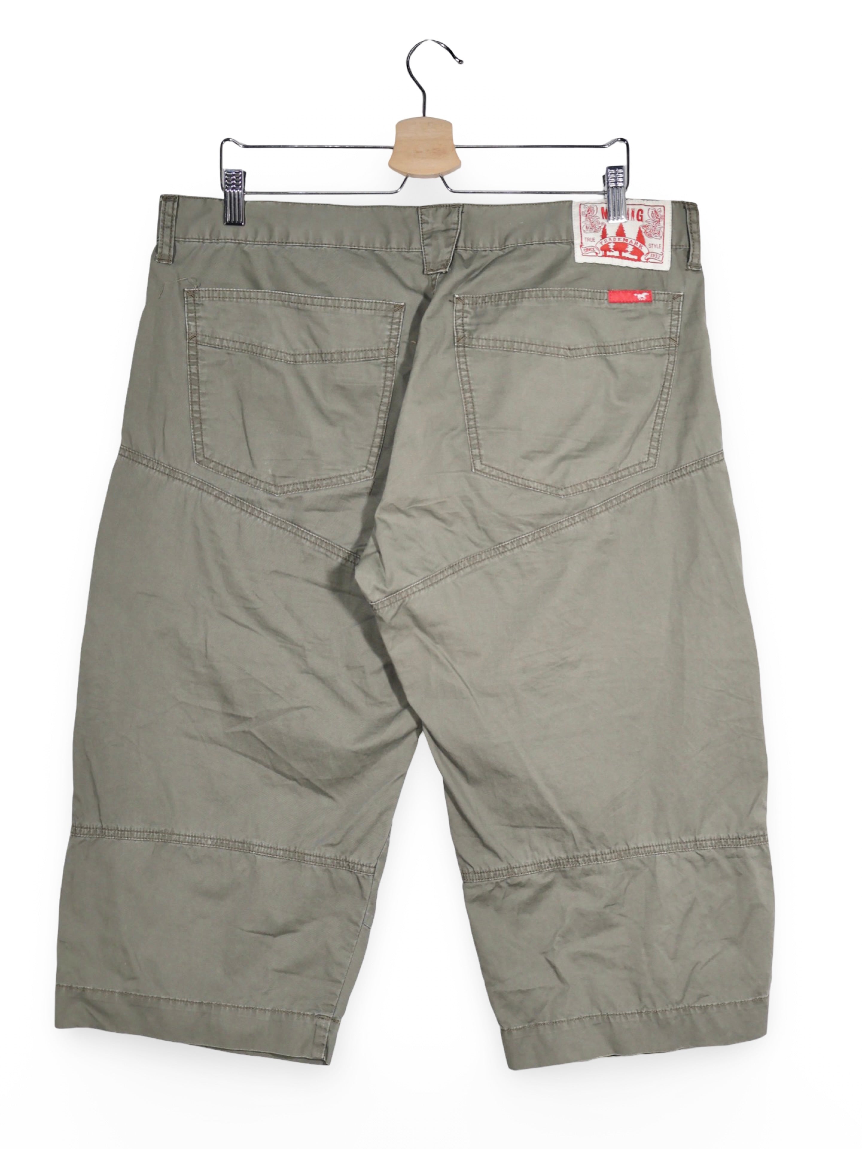 Pantaloni 2/3 Mustang verde kaki cu croiala cargo – XL – Bărbați - imagine 2