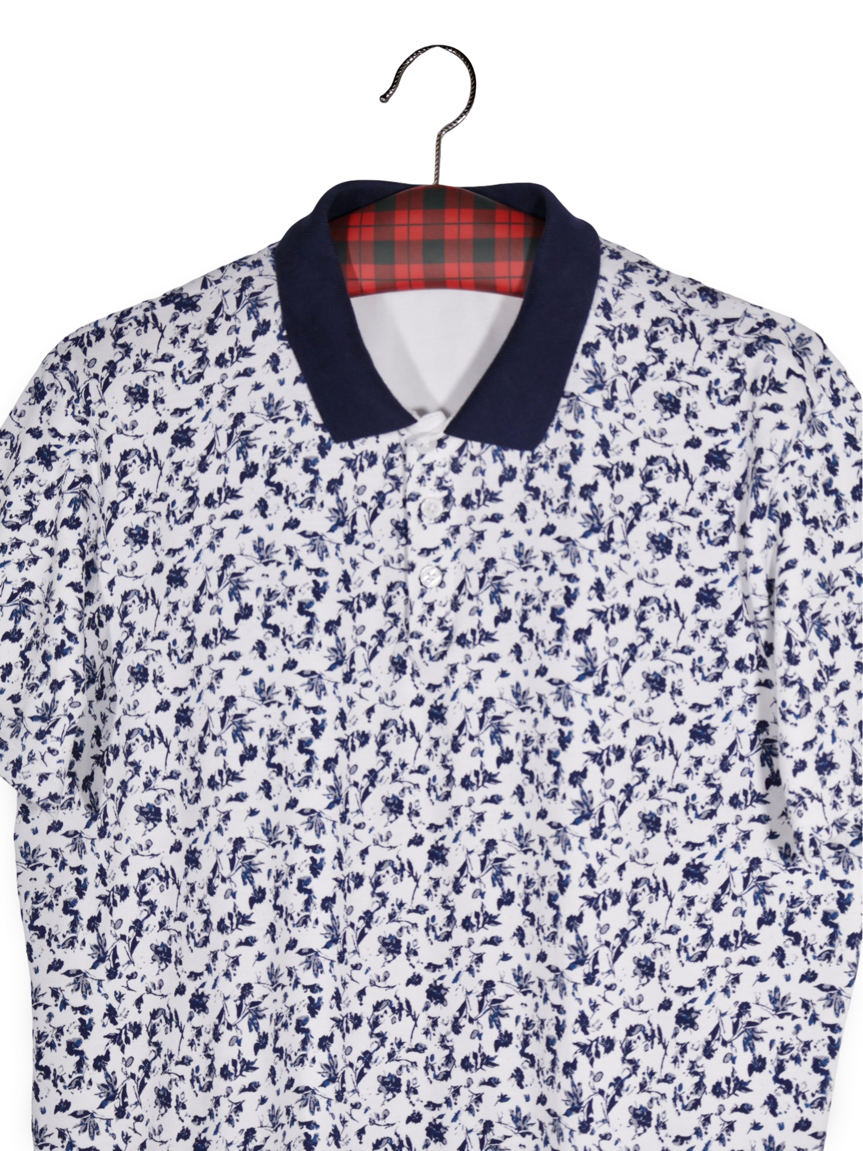 Tricou JACK&JONES alb cu imprimeu floral bleumarin – XL – Bărbați - imagine 2